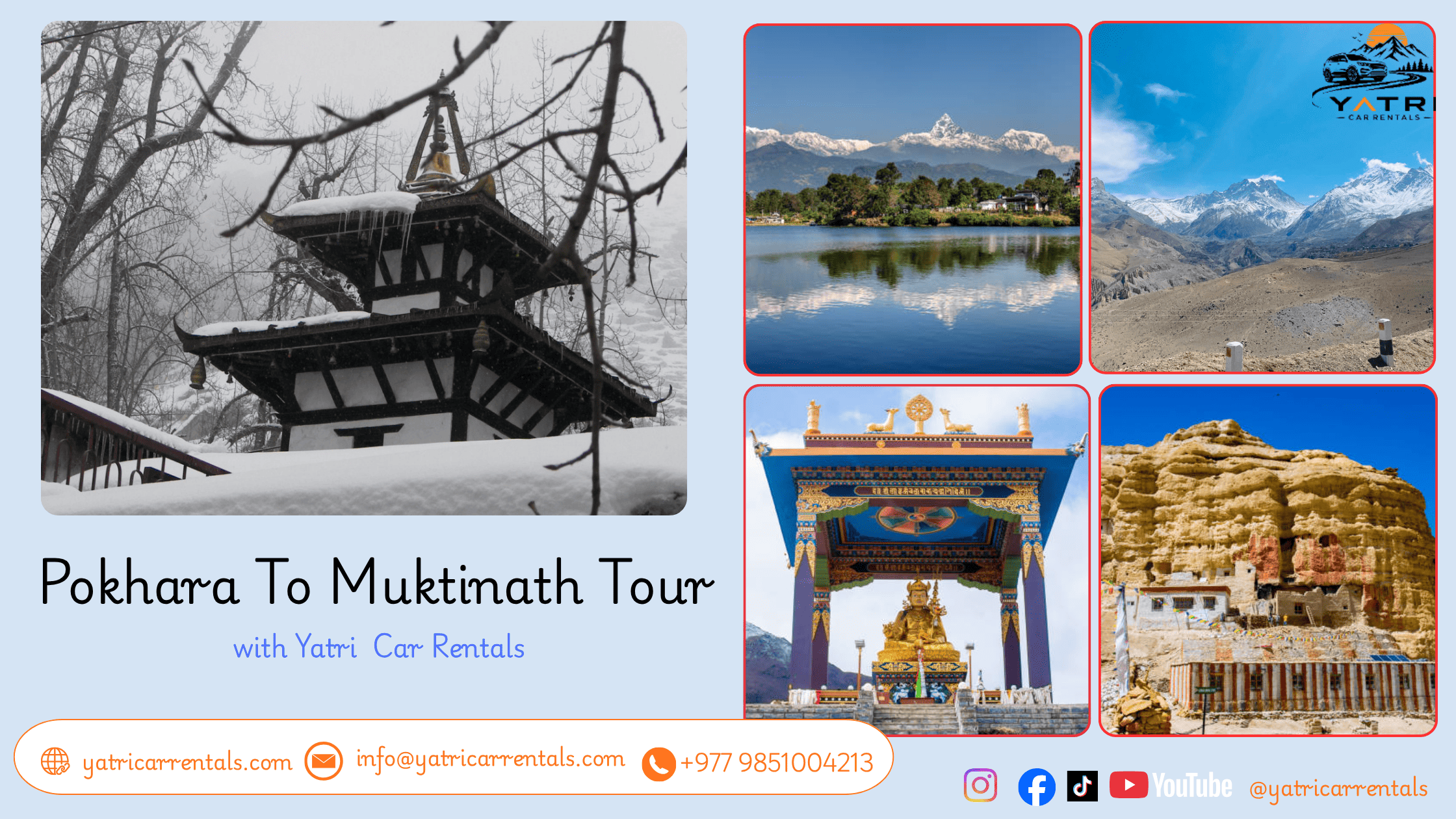 2N-3D Pokhara To Muktinath - Mustang  Tour tour package - Yatri Car Rentals