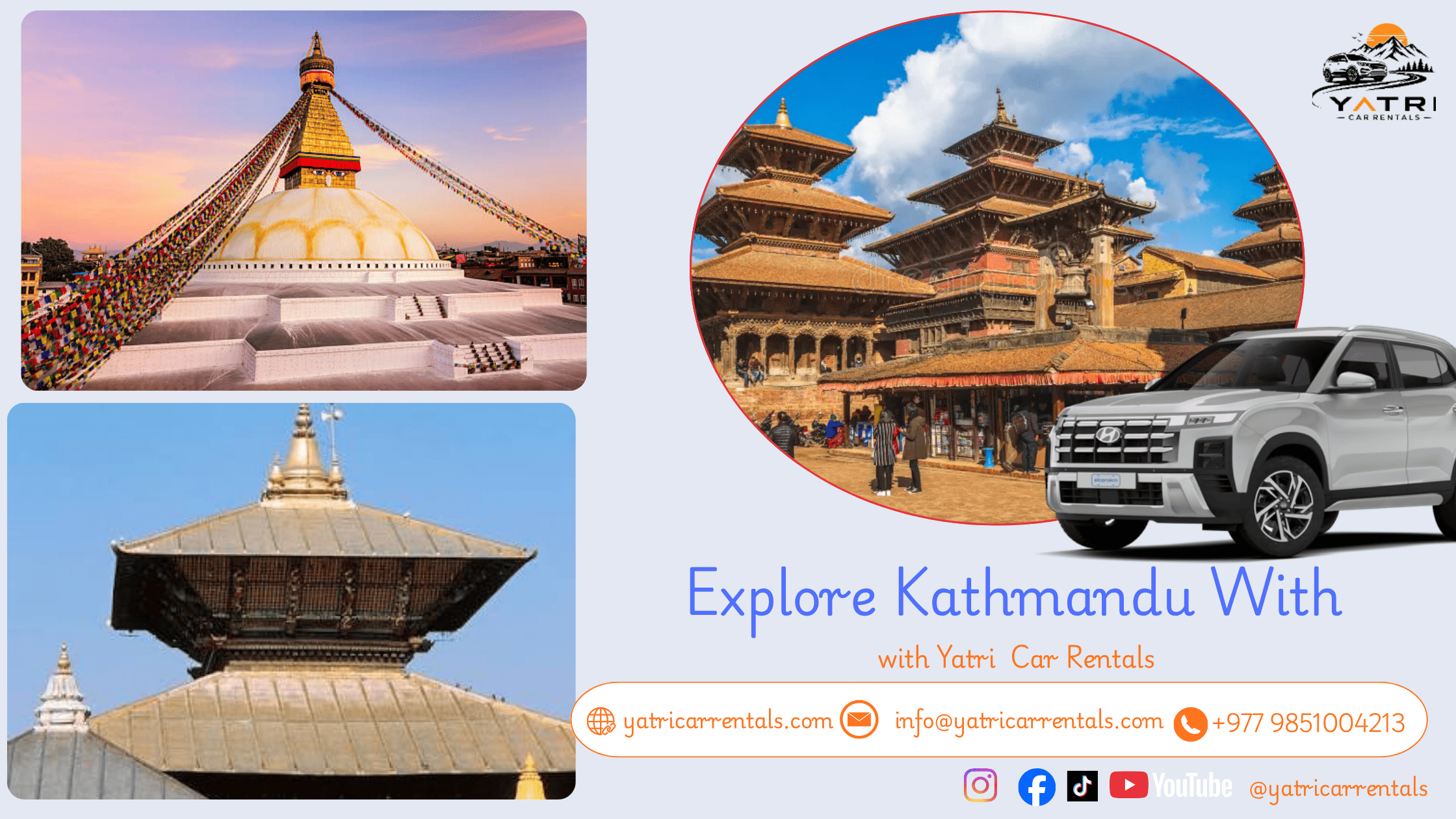 Kathmandu Day Tour - Yatri Car Rentals Nepal