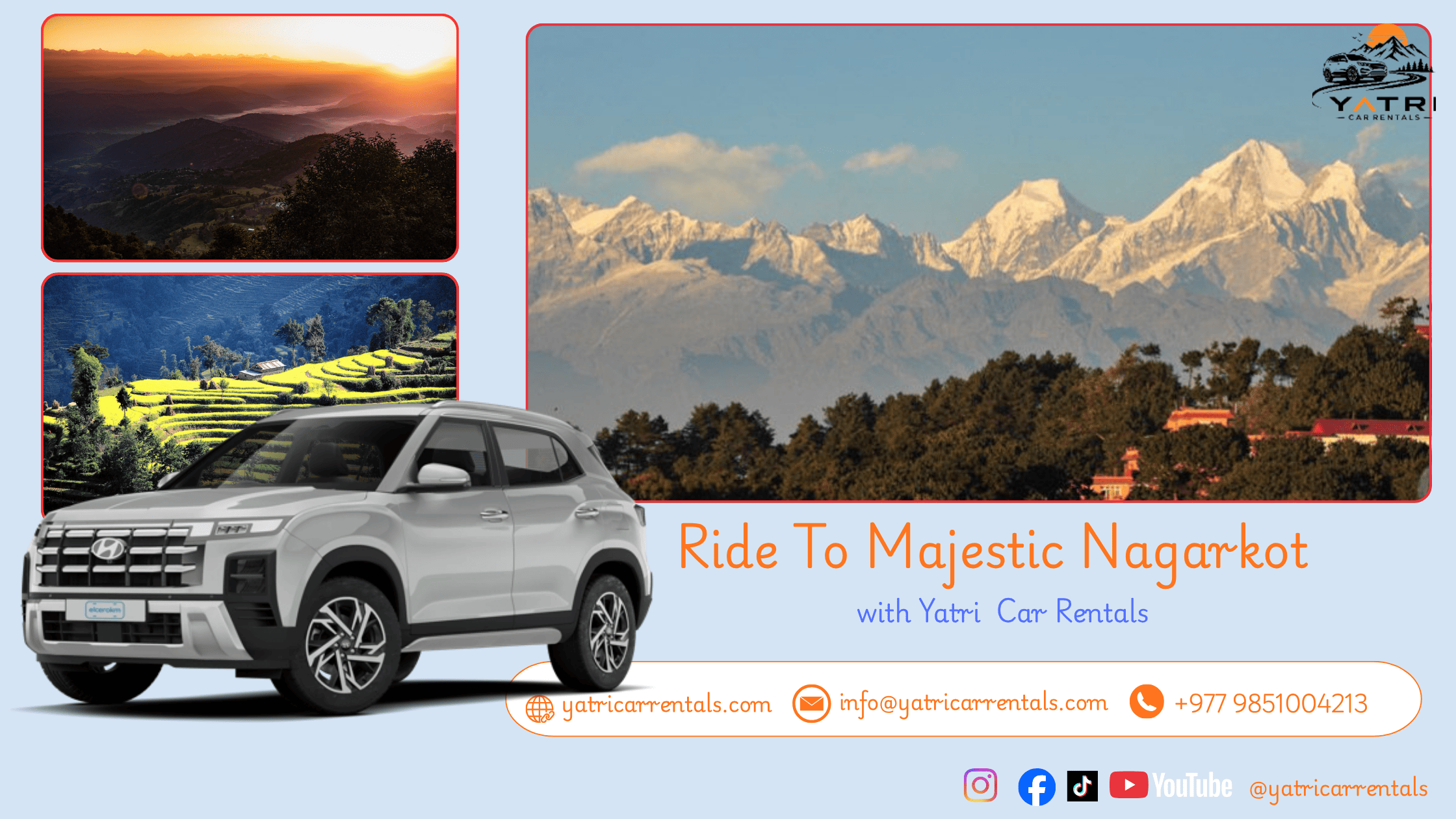 Nagarkot By Car - Yatri Car Rentals Nepal